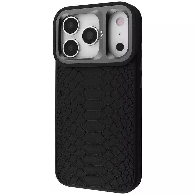 Чехол-накладка Kajsa Snake Pattern with Magnetic Ring для iPhone 17 Pro Max Black (2003000276206)