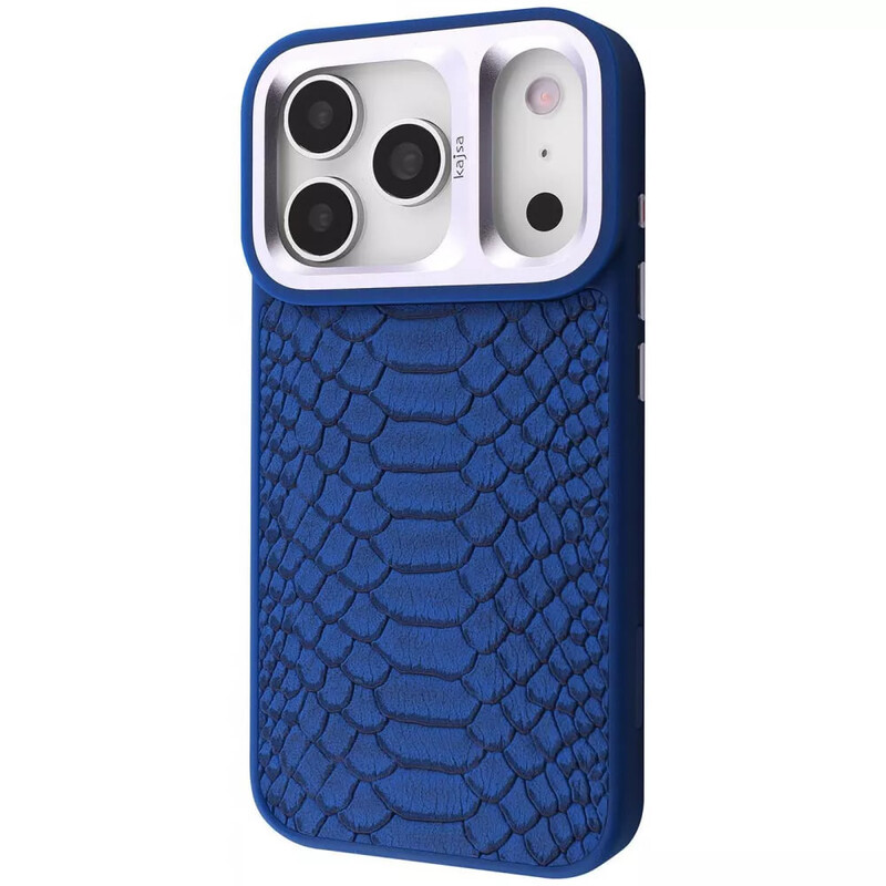 Чохол-накладка Kajsa Snake Pattern with Magnetic Ring для iPhone 17 Pro Max Blue (2003000276213)