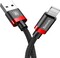 Фото - Кабель Baseus Cafule USB-Lightning, 1.5A, 2м Black/Red (CALKLF-C19) | click.ua