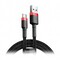 Фото - Кабель Baseus Cafule Series USB-USB-C, 2м Red/Black (CATKLF-C91) | click.ua