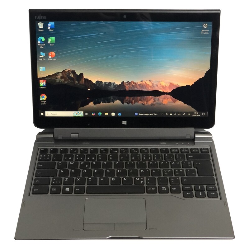 Ноутбук Fujitsu Stylistic Q736 / 13.3" FullHD IPS Touch / i5-6300U / 8GB / 256GB SSD/ 4G/LTE/ Win10Pro / сканер отпечатка - Б/у