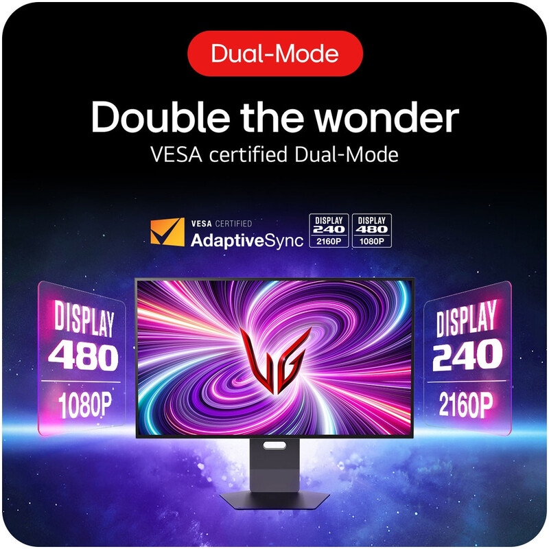 Монітор 31.5" LG 32GS95UV-B (32GS95UV-B.ADRZ) OLED Black 240Hz