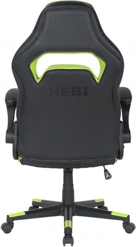 Кресло для геймеров 2E Gaming Hebi Black/Green (2E-GC-HEB-BK)