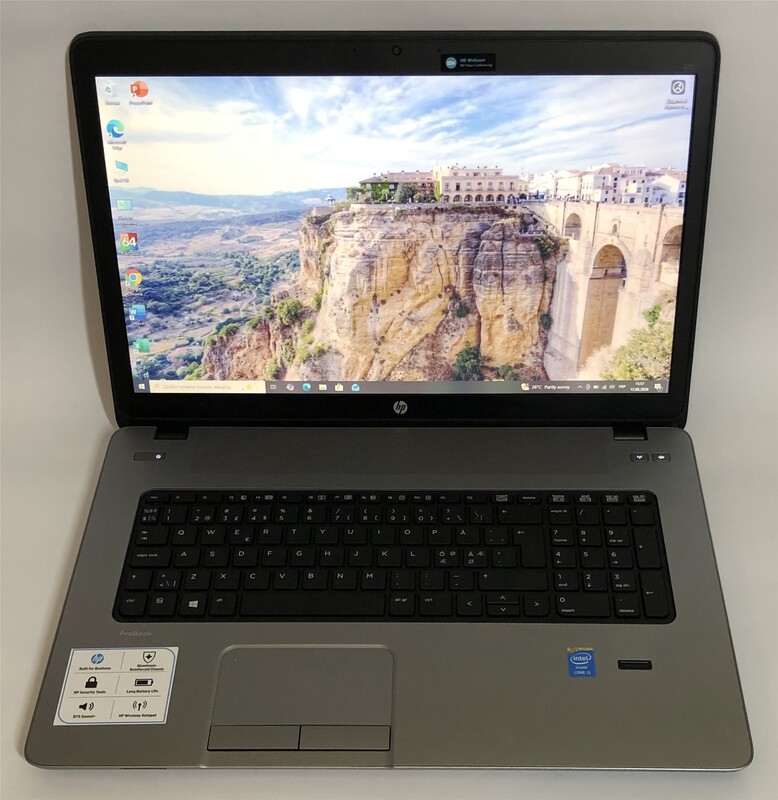 Ноутбук HP ProBook 470 G1 / 17.3" (1600x900) / i3-4000M / 8GB / 500GB HDD / AMD Radeon HD 8750M, 1GB / Win10Pro / сканер відбитка - Б/в