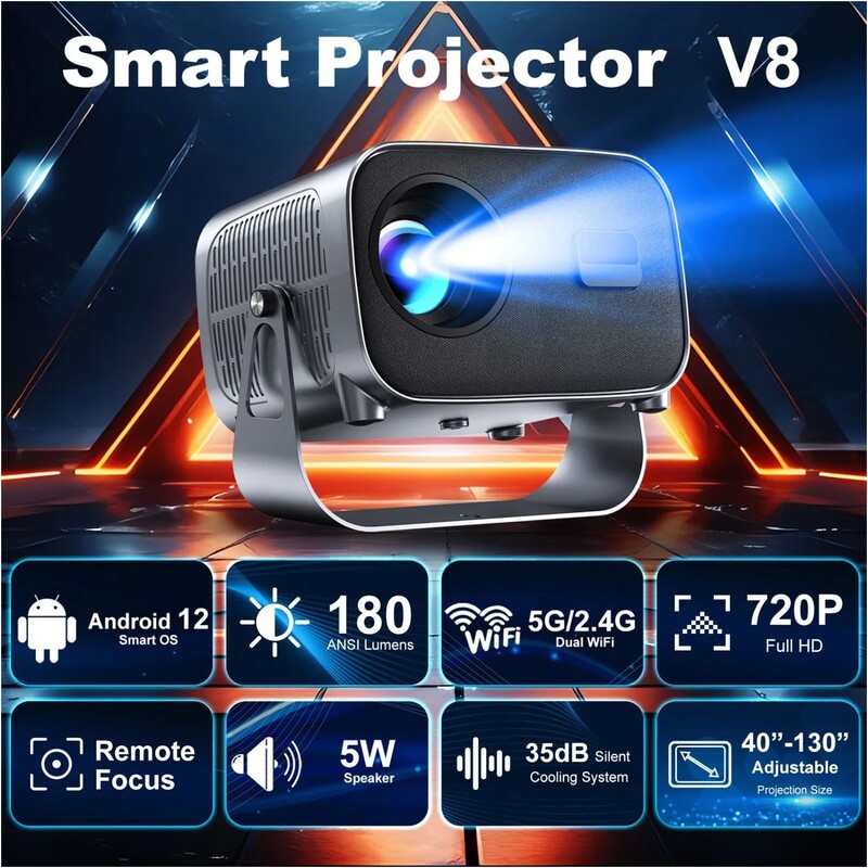 Проєктор H96 Max V8 Gray