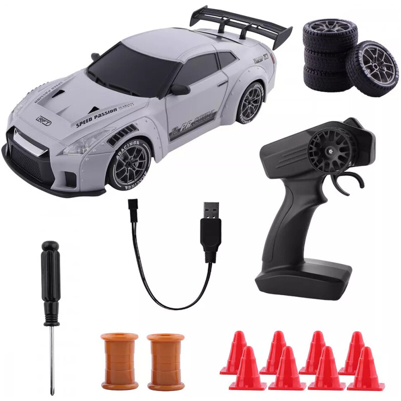 Машинка для дрифту на радіокеруванні PRC Nissan GT-R S815 1:24 Gray (62565)