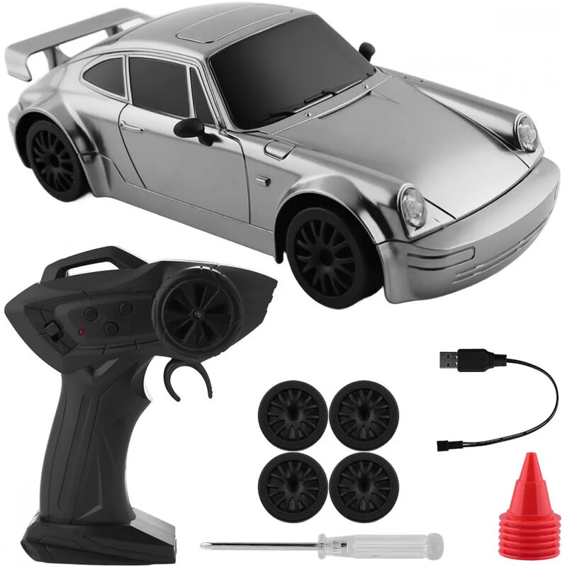 Машинка для дрифту на радіокеруванні PRC Porsche 993 Carrera 1:24 Silver (62563)