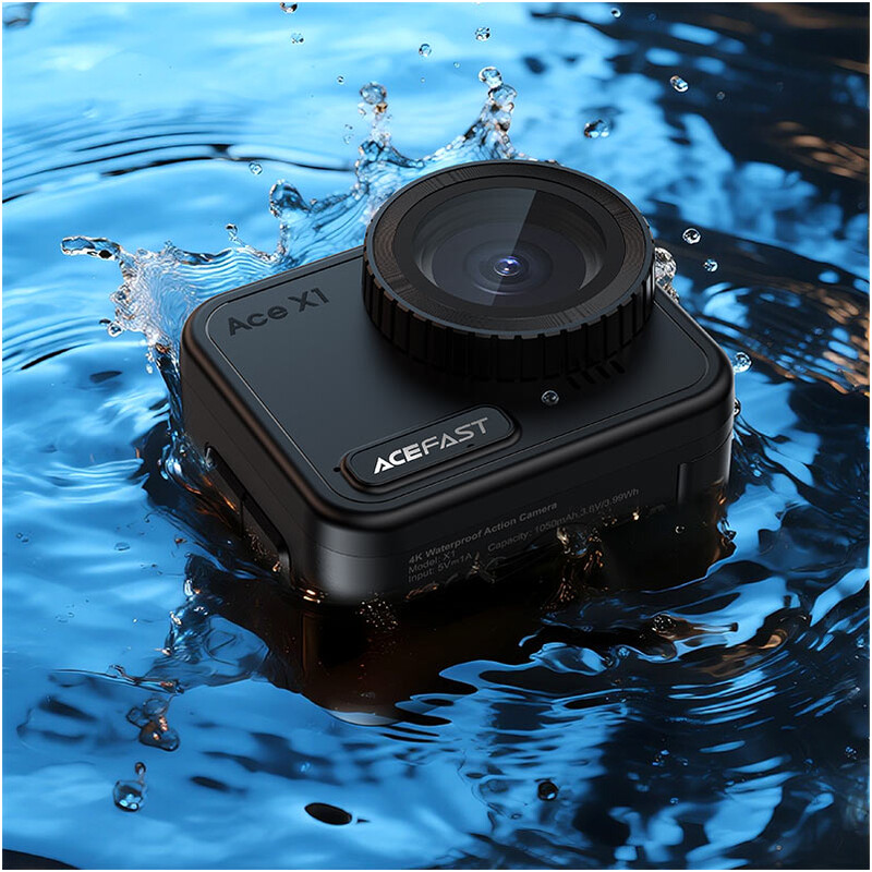 Екшн-камера Acefast Action Camera X1 4K Black