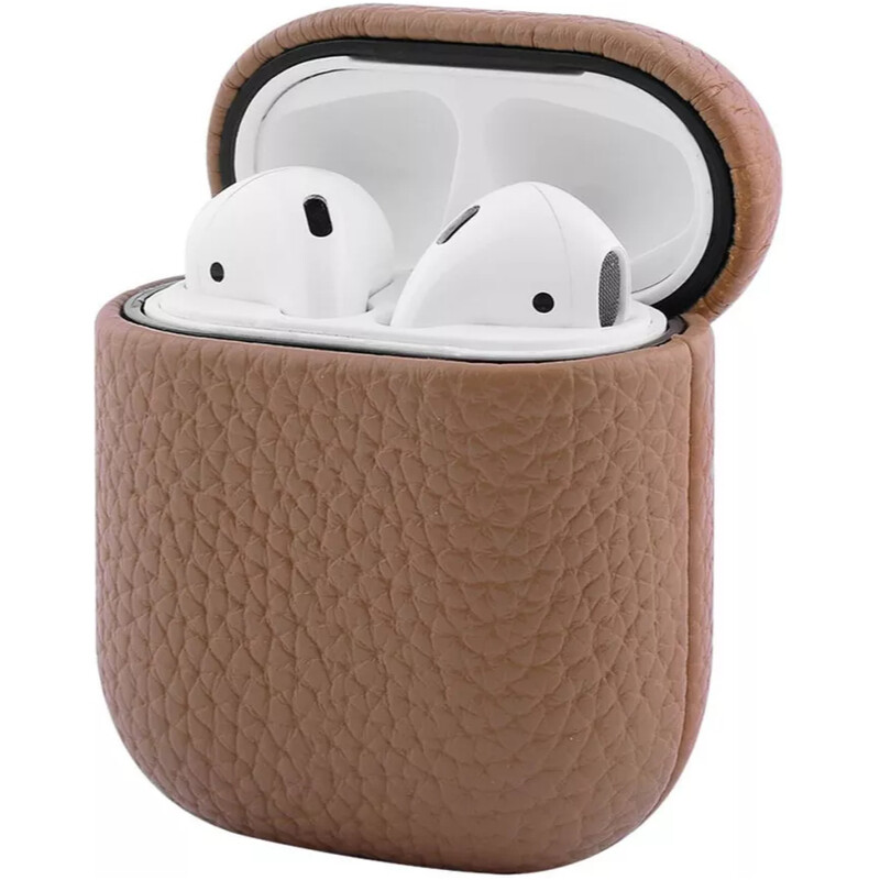 Чохол PRC Leather Case для Apple AirPods 1/2 Brown