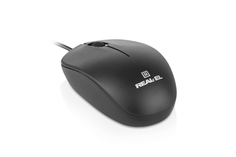 Мышь REAL-EL RM-206 Black