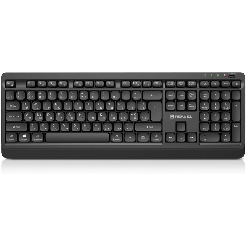 Клавиатура беспроводная REAL-EL RK-760W Black
