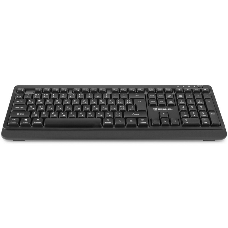 Клавиатура беспроводная REAL-EL RK-760W Black