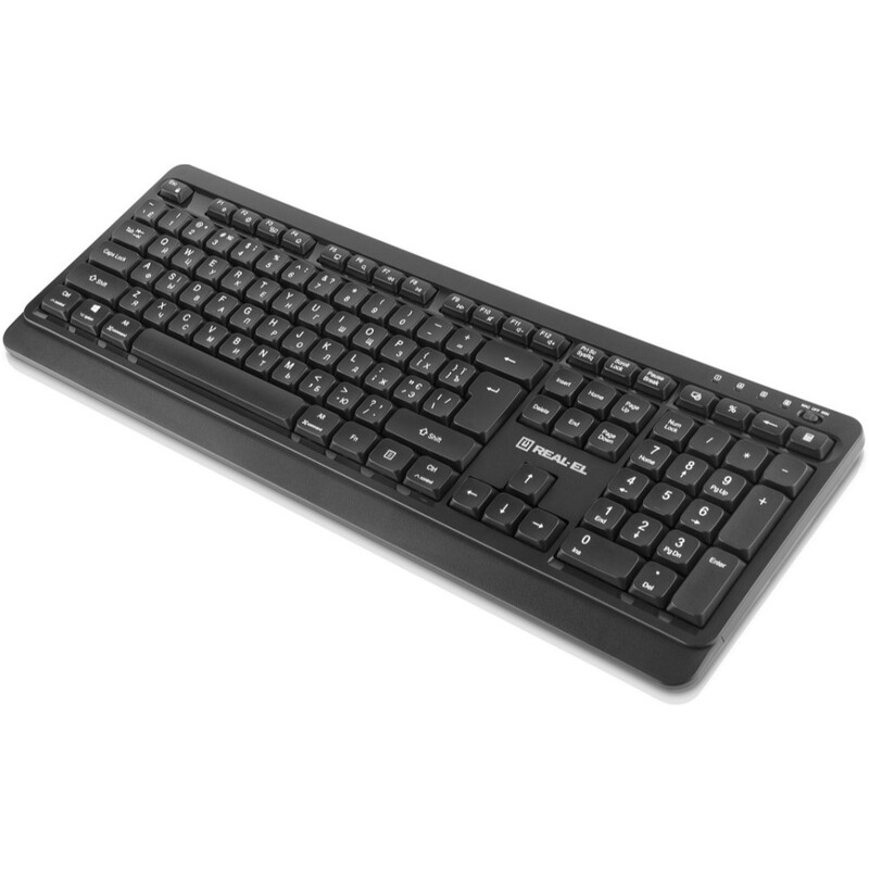 Клавиатура беспроводная REAL-EL RK-760W Black