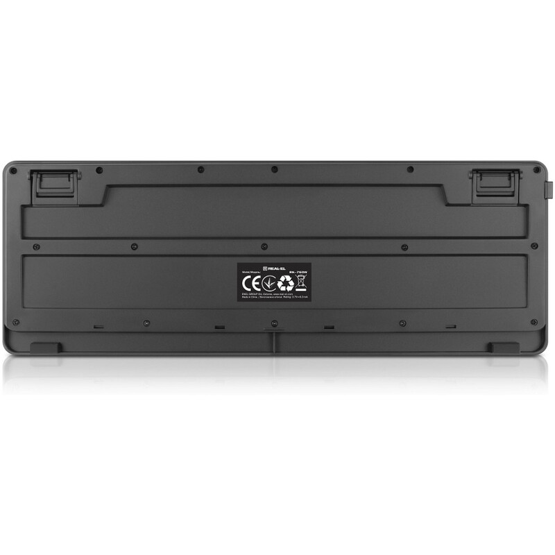 Клавиатура беспроводная REAL-EL RK-760W Black