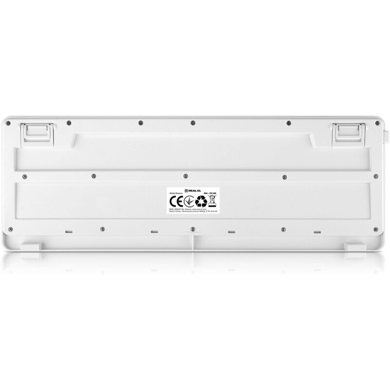 Клавіатура бездротова REAL-EL RK-761W White