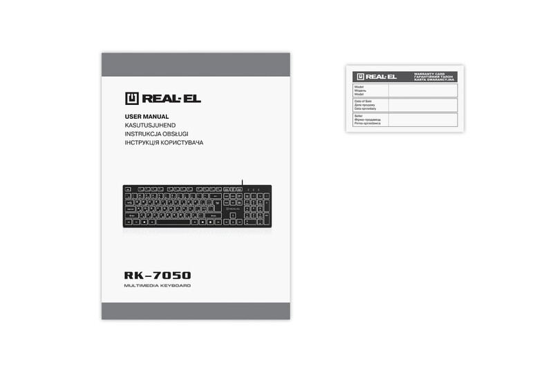 Клавиатура REAL-EL RK-7050 Black