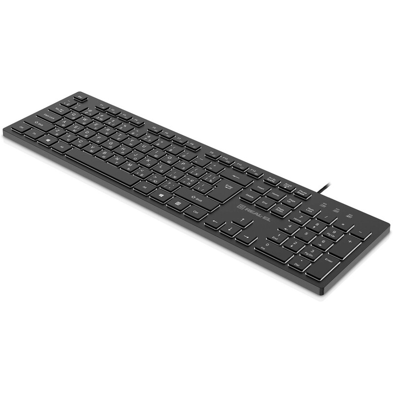 Клавиатура REAL-EL RK-7050 Black