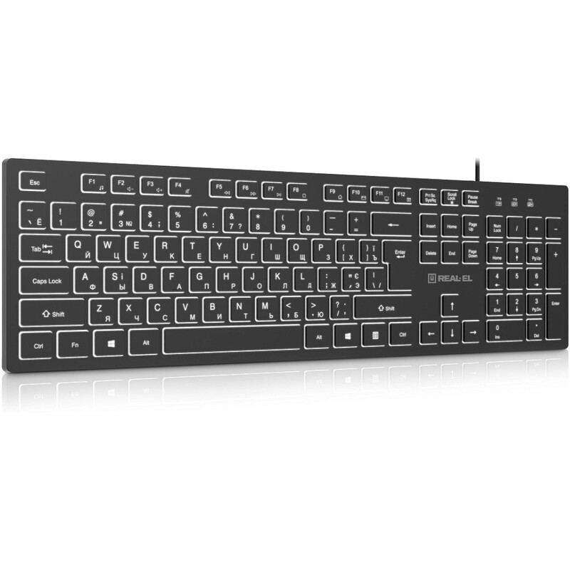 Клавиатура REAL-EL RK-7050 Black