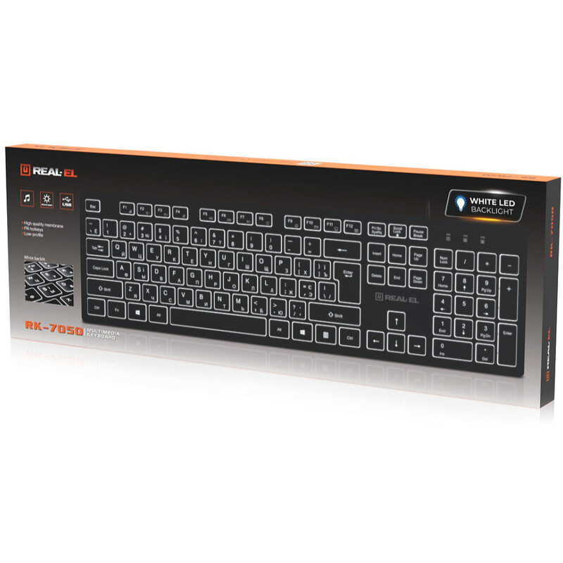 Клавиатура REAL-EL RK-7050 Black