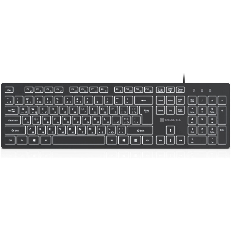 Клавиатура REAL-EL RK-7050 Black