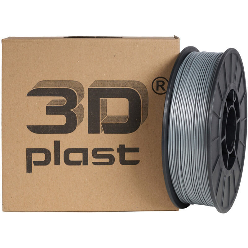 PETG-пластик 3Dplast для 3D-принтера 1.75 мм 0.85 кг, Gray Metallic (3DPTG17508GMT)