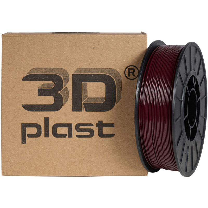 PLA-пластик 3Dplast для 3D-принтера 1.75 мм 0.85 кг, Burgundy (3DPLA17508BRD)