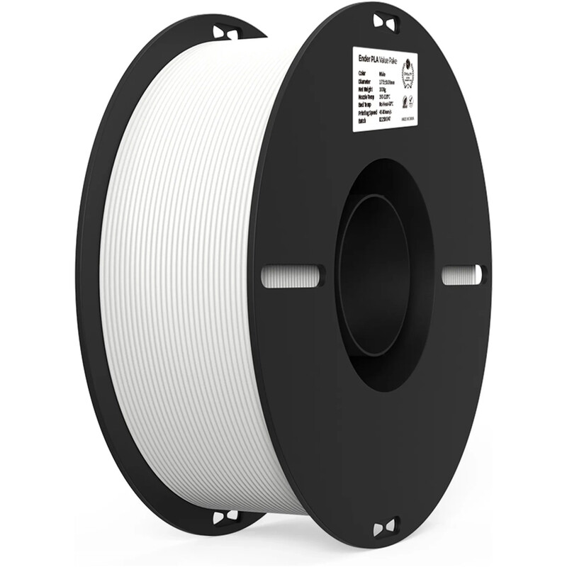 PLA-пластик Creality для 3D-принтера 1.75 мм 2x1 кг, White/Black (3301010337)