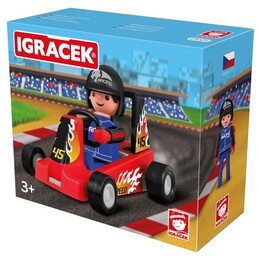 Іграшка Igracek Racer with kart red гоночний карт (21021)