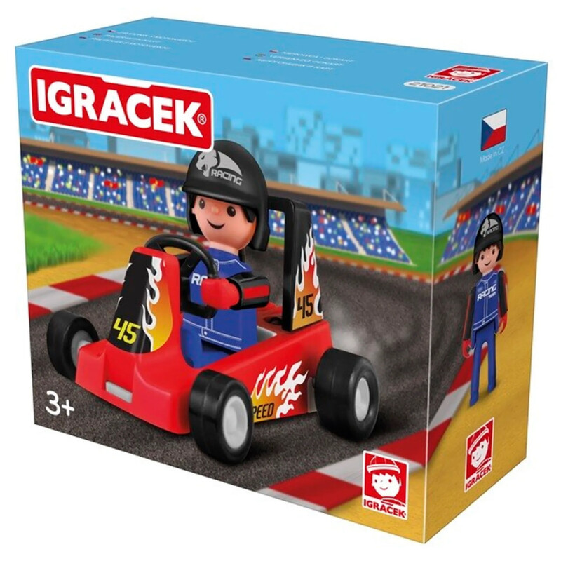 Іграшка Igracek Racer with kart red гоночний карт (21021)