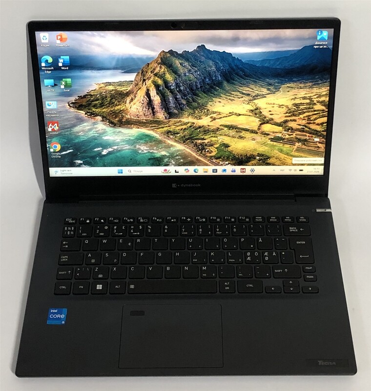 Ноутбук Toshiba Dynabook Tecra A40-K / 14" FullHD IPS / i5-1240P / 8GB / 256GB SSD / Win11Pro / Backlight / сканер отпечатка - Б/у