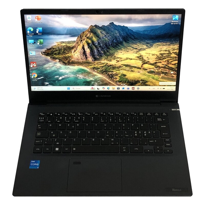 Ноутбук Toshiba Dynabook Tecra A40-K / 14" FullHD IPS / i5-1240P / 8GB / 256GB SSD / Win11Pro / Backlight / сканер отпечатка - Б/у