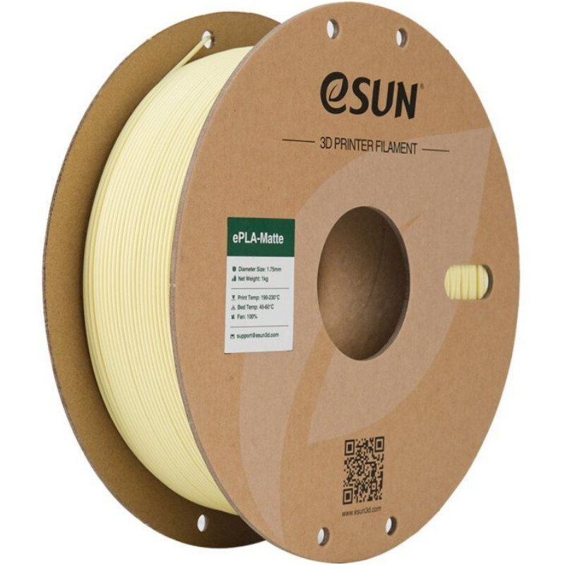 ePLA-Matte пластик eSUN для 3D-принтера 1.75 мм 1 кг, Yellow (ePLA-Matte-P175AY1)