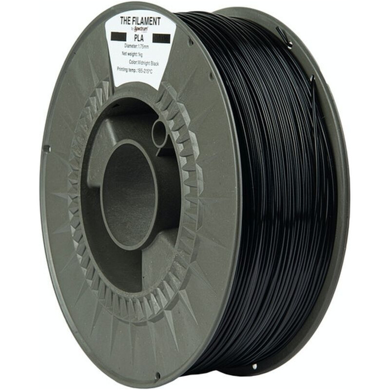 PLA-пластик пластик The Filament для 3D-принтера 1.75 мм 1 кг, Black/Midnight (TF-24000)