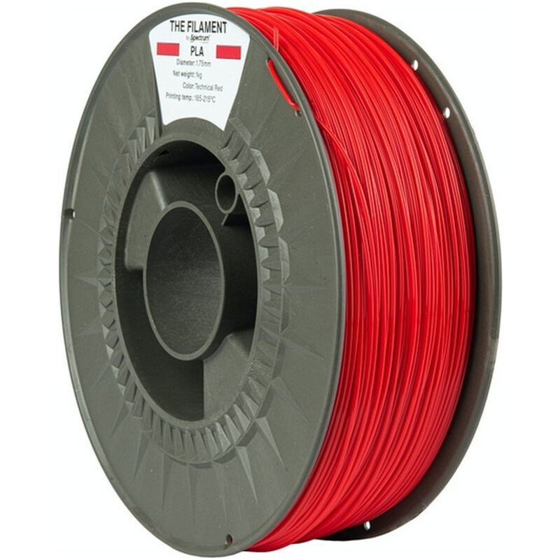 PLA-пластик пластик The Filament для 3D-принтера 1.75 мм 1 кг, Technical Red (TF-24005)