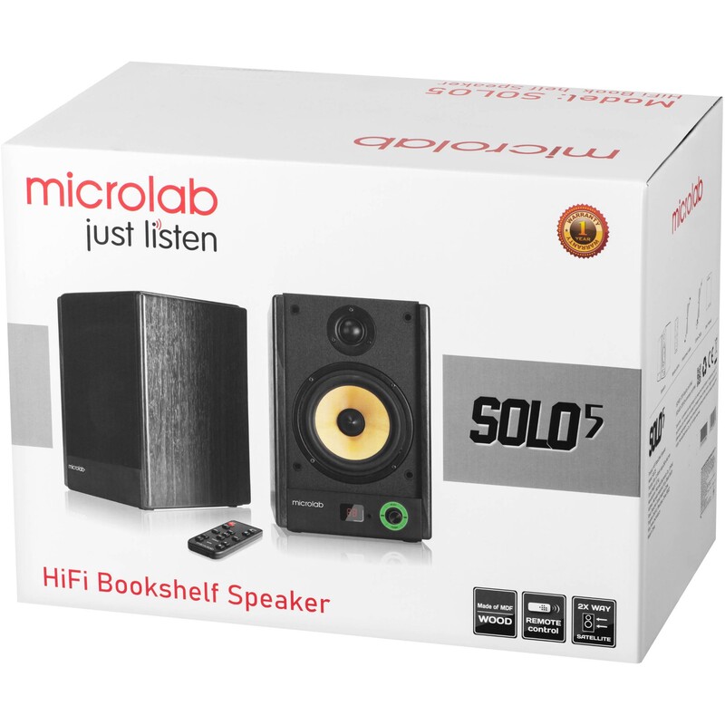 Акустична система Microlab Solo 5 V2 Brown