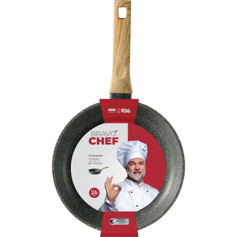 Сковорода глубокая Bravo Chef 26 см (BC-1102-26 H)