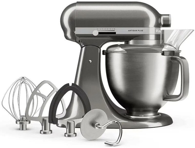 Кухонная машина KitchenAid Artisan Plus 4,7 л Silver (5KSM50PKVEMS)