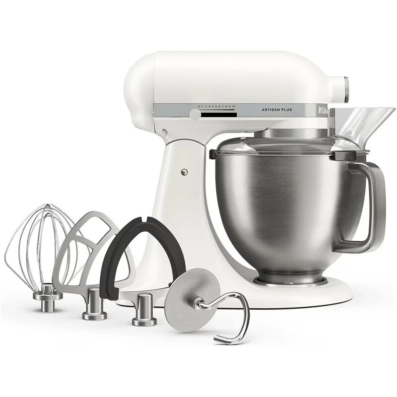 Кухонна машина KitchenAid Artisan Plus 4,7 л Porcelain White (5KSM50PKVEPL)