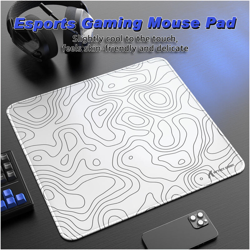 Ігрова поверхня Attack Shark CM02 eSport Gaming Mousepad White Contour (CM02CW_AS)