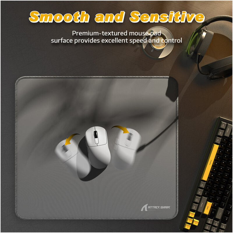 Ігрова поверхня Attack Shark CM02 eSport Gaming Mousepad Light Grey (CM02LGR_AS)