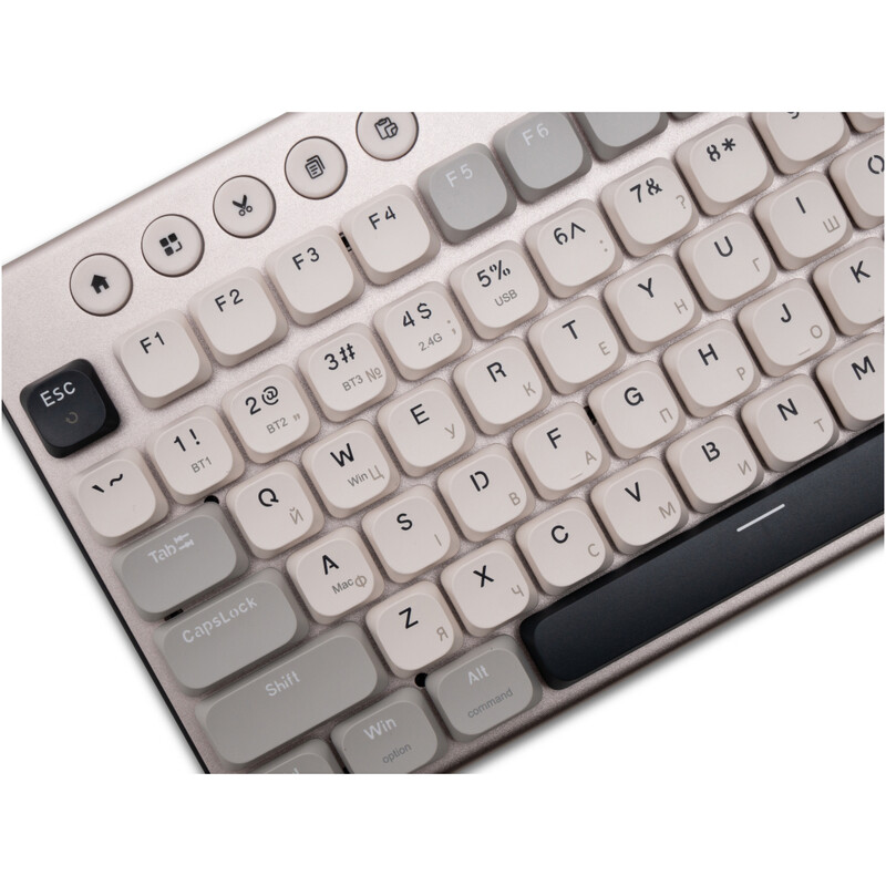 Клавиатура беспроводная Thunderobot K96 Tri-mode Red Switch UA Grey (6932066308230)