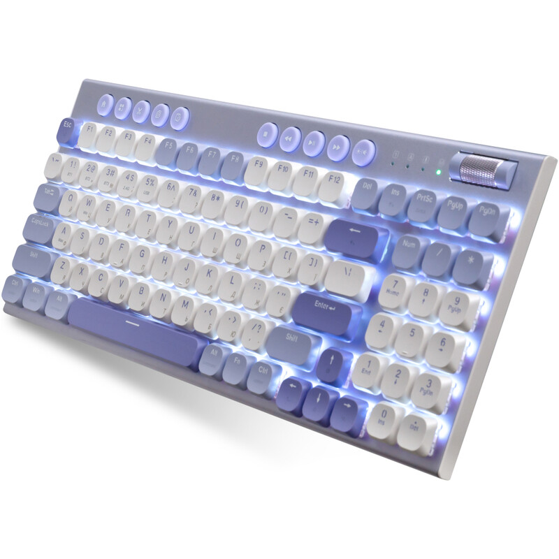 Клавиатура беспроводная Thunderobot K96 Tri-mode Red Switch UA Purple (6932066308223)