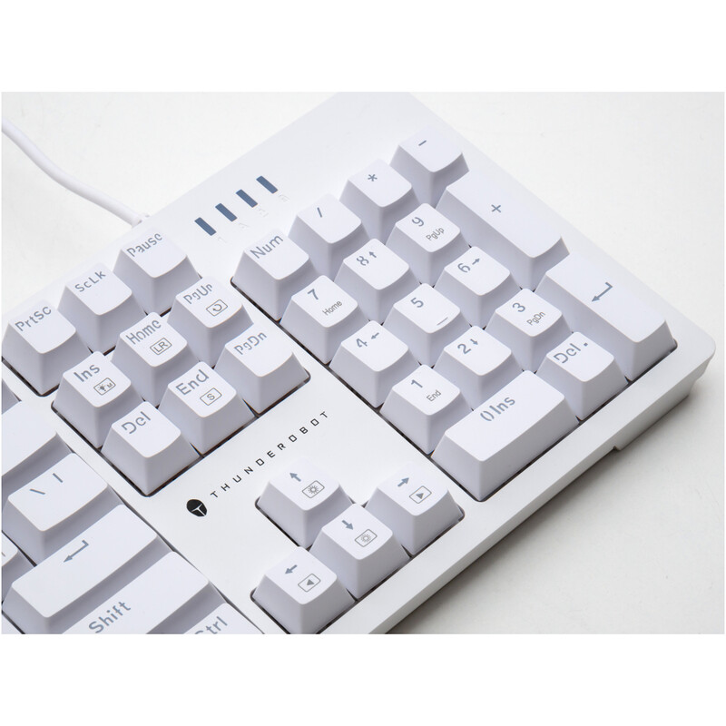 Клавiатура Thunderobot K104 Red Switch USB UA White (6932066308162)