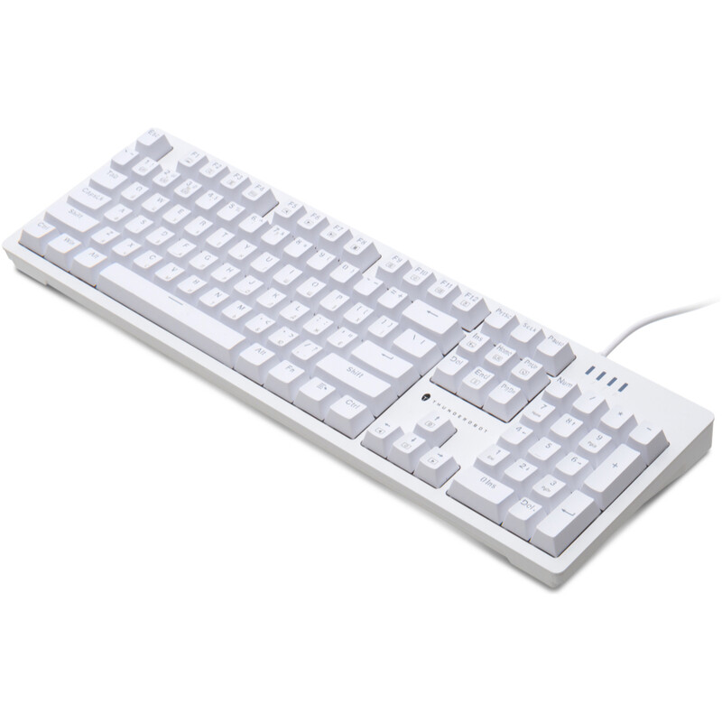 Клавiатура Thunderobot K104 Red Switch USB UA White (6932066308162)
