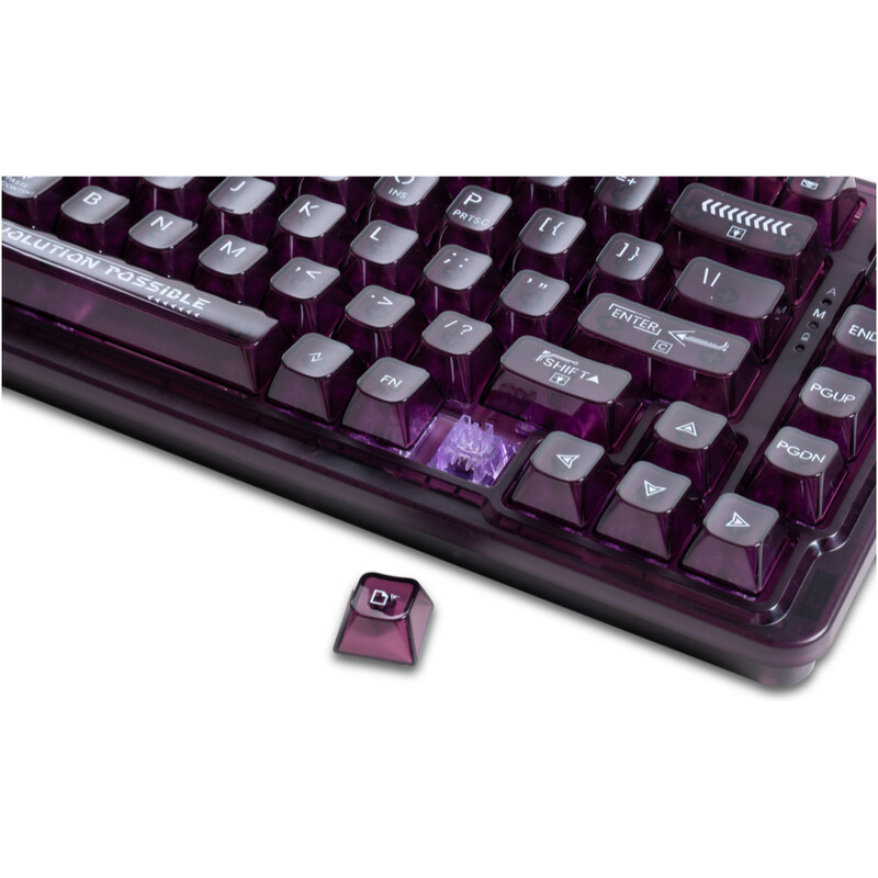Клавиатура беспроводная K75 TKL RGB Tri-mode Violet Mist Moon Switch Purple (6932066305550)
