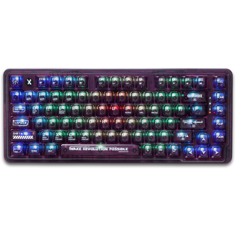 Клавиатура беспроводная K75 TKL RGB Tri-mode Violet Mist Moon Switch Purple (6932066305550)
