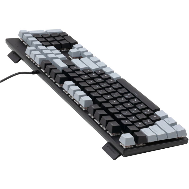 Клавiатура Vinga KBGM-090 LED Blue Switch USB Grey/Black (KBGM-090BL Grey/Black)