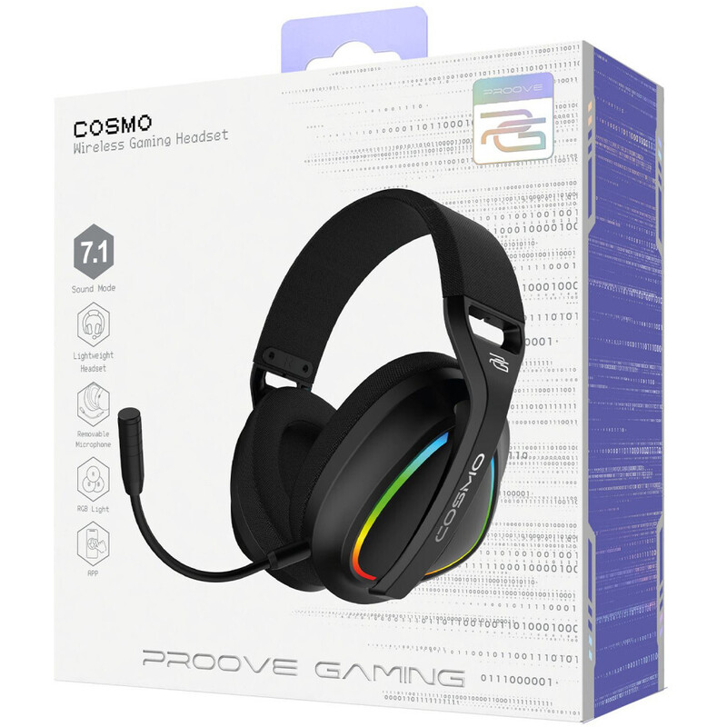 Bluetooth-гарнитура Proove Gaming Cosmo (APP) Black/Purple (WHCS00020016)