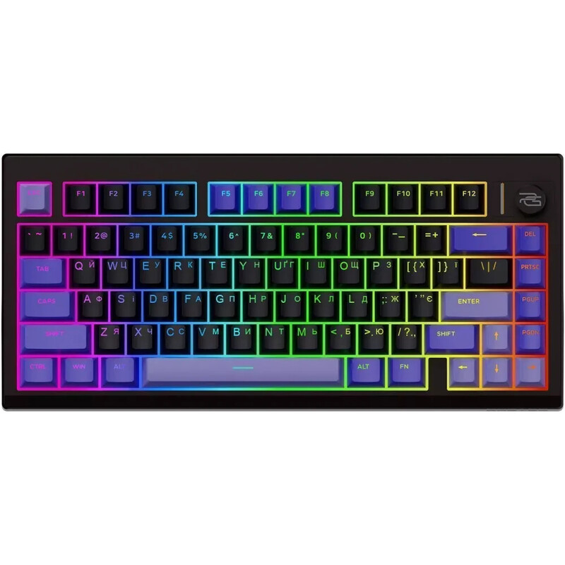 Клавиатура беспроводная Proove Gaming Raster (Ukraine Layout) Black/Purple (WKRS00022416)
