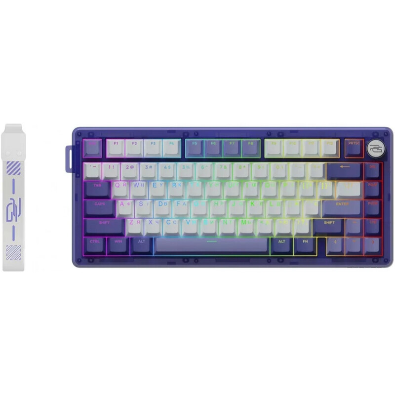 Клавиатура беспроводная Proove Gaming T-Racer (Ukraine Layout) Purple/White (WKTR00022417)